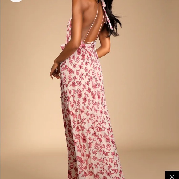 Lulus brand, Small tiered summer dress, pink. - Picture 5 of 5